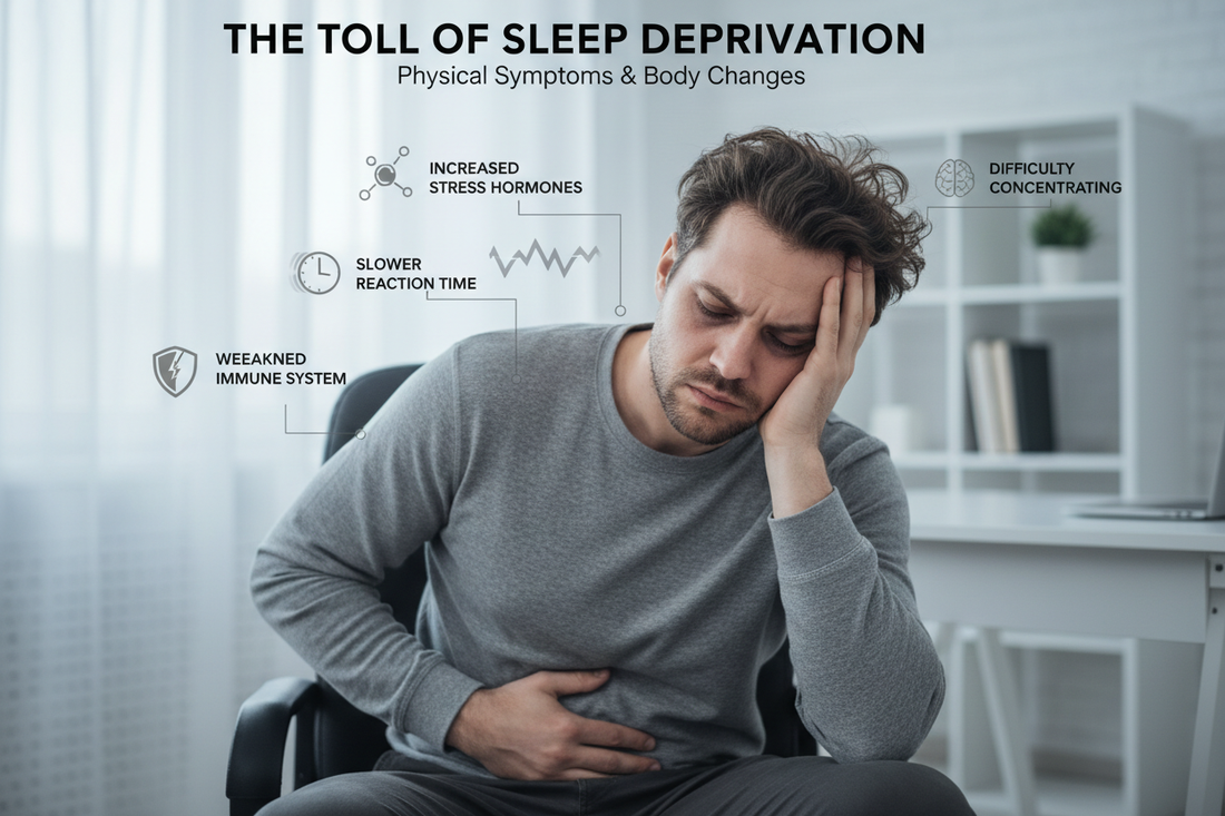 What changes will happen to the body if you don't sleep well for a long time?
