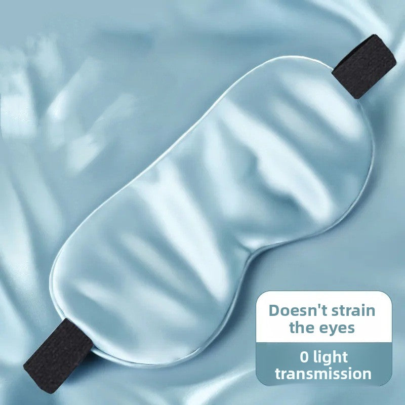 Silk Eye Mask Mulberry Silk Nap Double-Sided Light Blocking Eye Mask Sleep Lightproof Non-Pressing Eye Mask