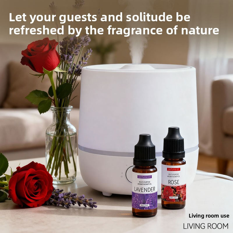 Water Soluble Aromatherapy Essential Oil 10ml x6 Set for Humidifier Diffuser Room Long Lasting Moisturizing Aroma Diffuser