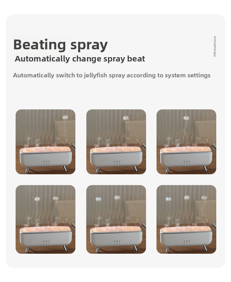 Cross-Border Water Drop Essential Oil Aromatherapy Machine Home Large Mist Volume Remote Control Timing Ultrasonic Atomization Humidifier Christmas Gift