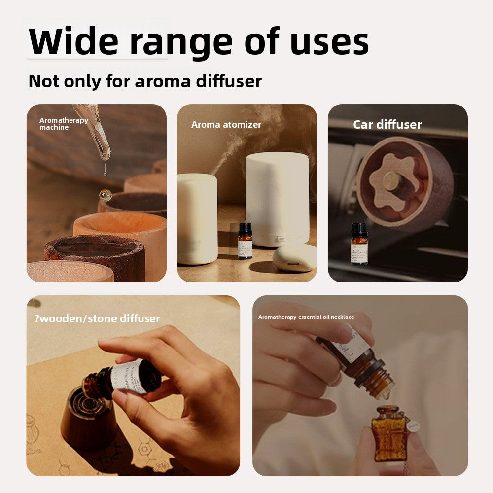 Cross-Border Plant Single Aromatherapy Essential Oil 10ml Lavender Rose Lemon Rosemary Bergamot Black Pepper Essential Oil