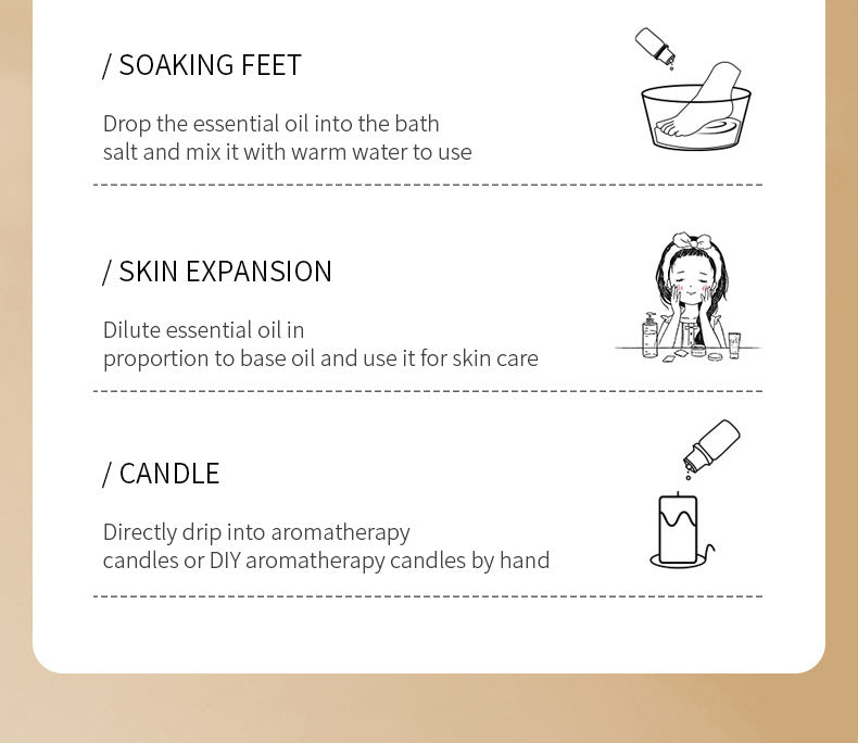 Full Set Candle Aromatherapy Essential Oil Lavender Single Essential Oil 10ml Perfume Oil Massage Skincare Plant Tea Tree Essential Oil