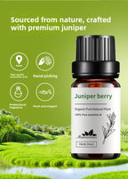 Juniper Berry Essential Oil 10ml Pure Natural Undiluted for Aromatherapy Massage Skin Care Back Spa Aromatherapy Oil