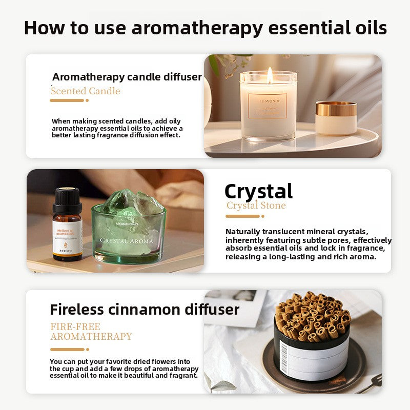 Oil-Soluble Aromatherapy Essential Oil Fresh Air Aromatherapy Candle Diffuser Stone Special Plant Aromatherapy Essential Oil