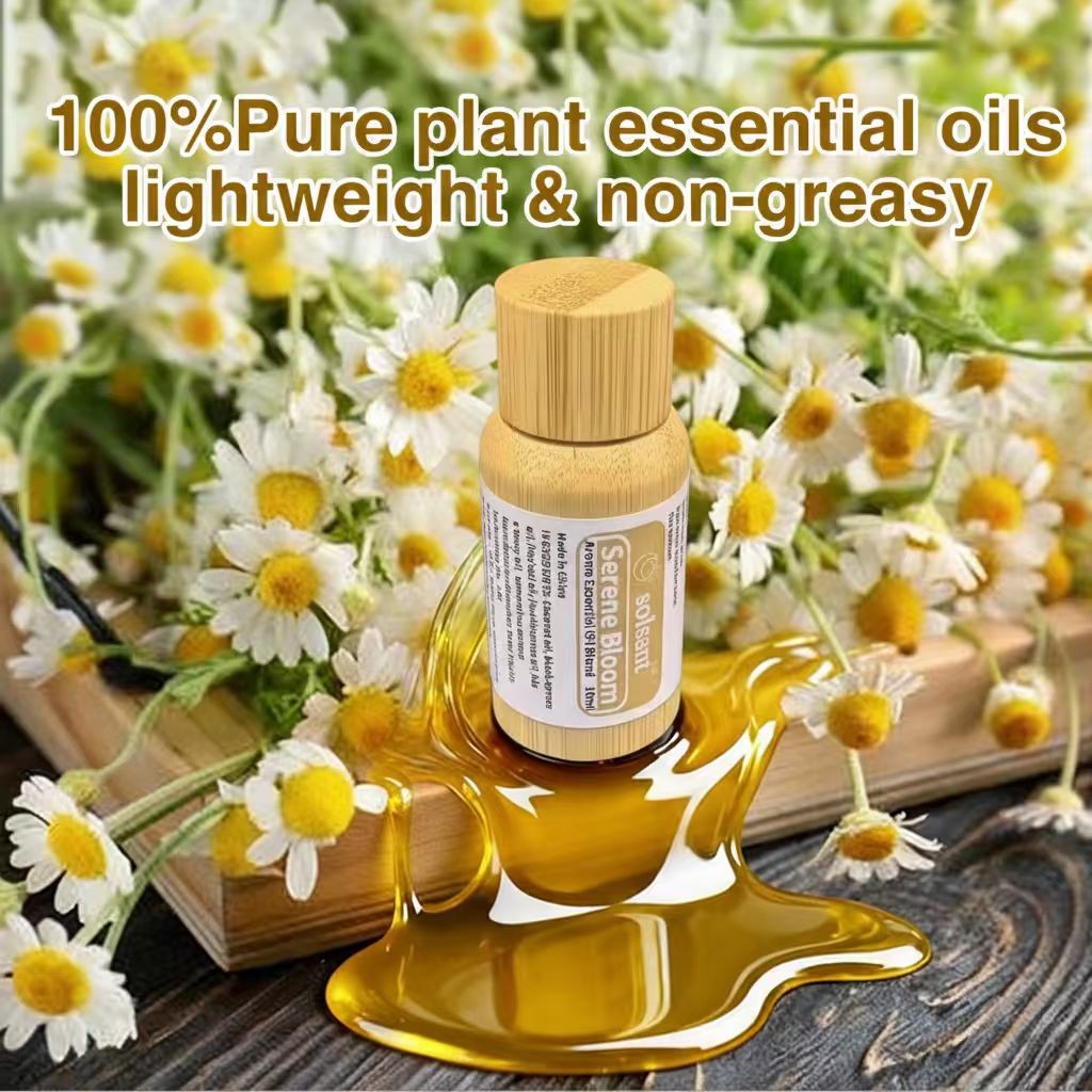 Serene Bloom Oil - Botanical Aromatherapy Blend with Coconut & Frankincense for Home Relaxation