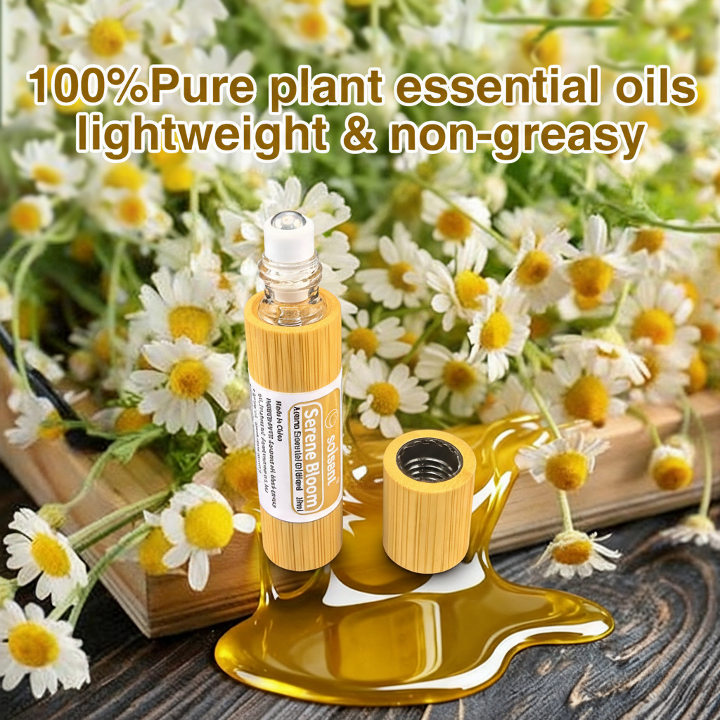 Serene Bloom Oil - Botanical Aromatherapy Blend with Coconut & Frankincense for Home Relaxation