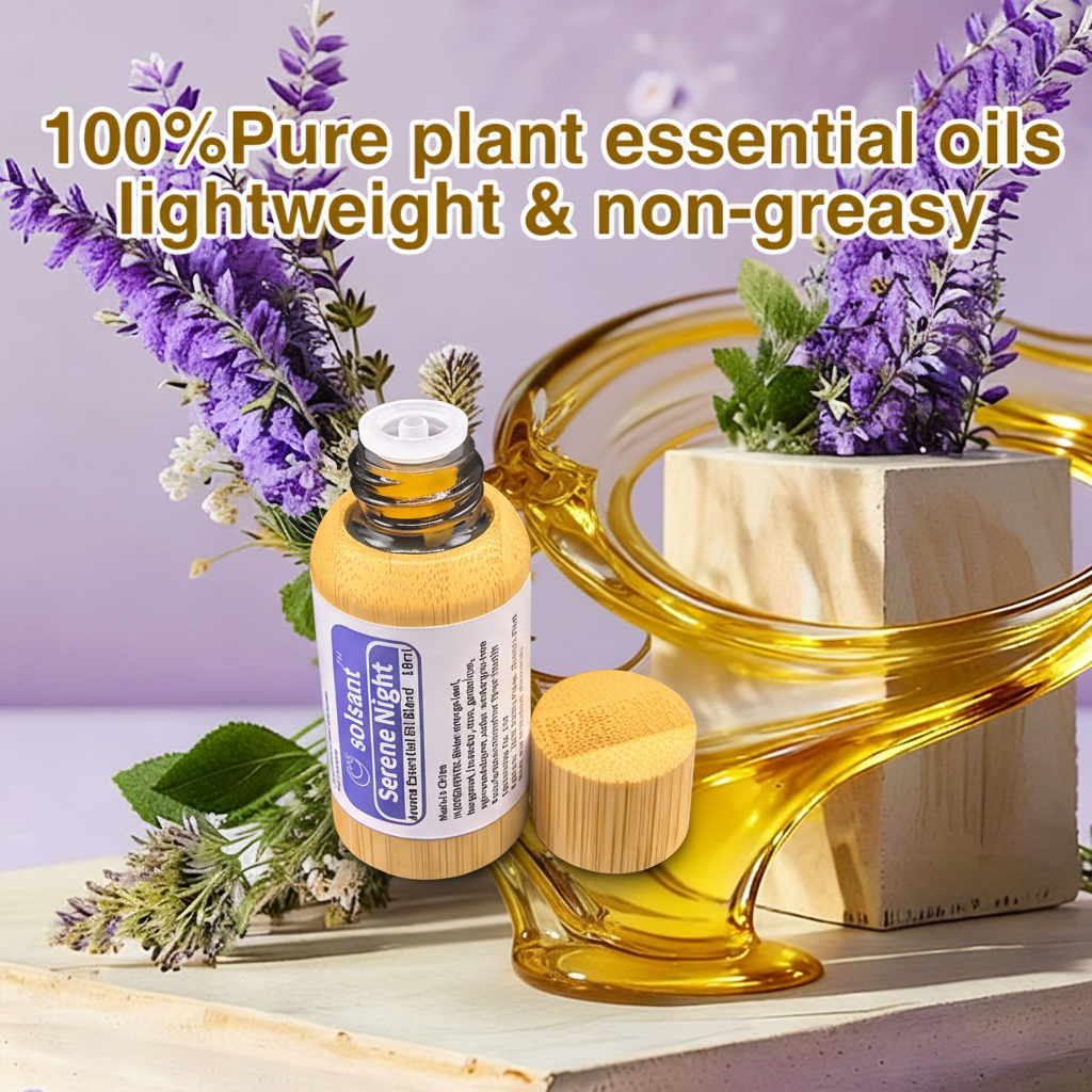 Serene Night Oil - Lavender & Rose Aromatherapy Roll-On for Restful Sleep & Calm Nights