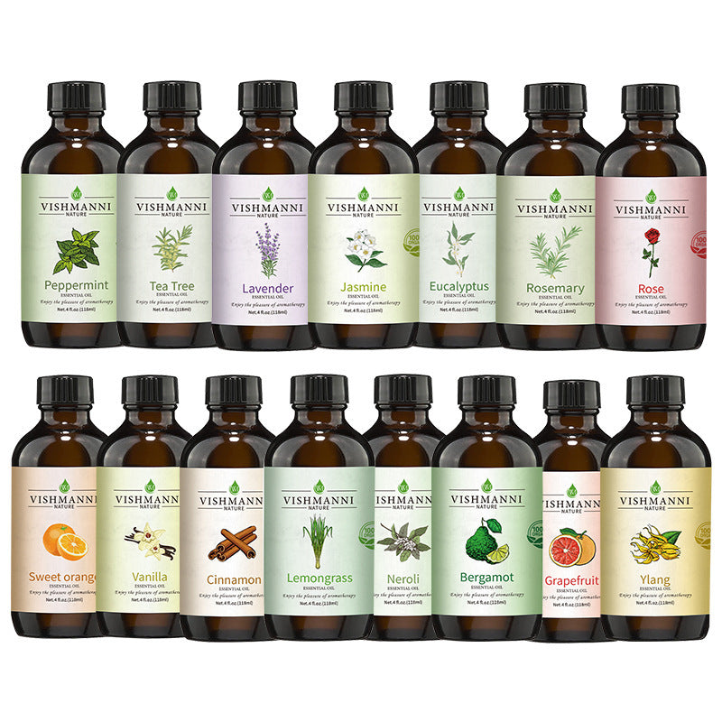 Cross-Border Single Essential Oil Rose Lavender Jasmine Massage SPA Aromatherapy Plant Extract Water-Soluble Fragrance Essential Oil