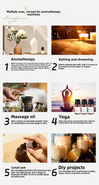 Cross-Border Plant Single Aromatherapy Essential Oil 10ml Lavender Rose Lemon Rosemary Bergamot Black Pepper Essential Oil