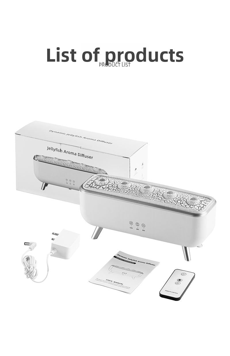 Cross-Border Water Drop Essential Oil Aromatherapy Machine Home Large Mist Volume Remote Control Timing Ultrasonic Atomization Humidifier Christmas Gift