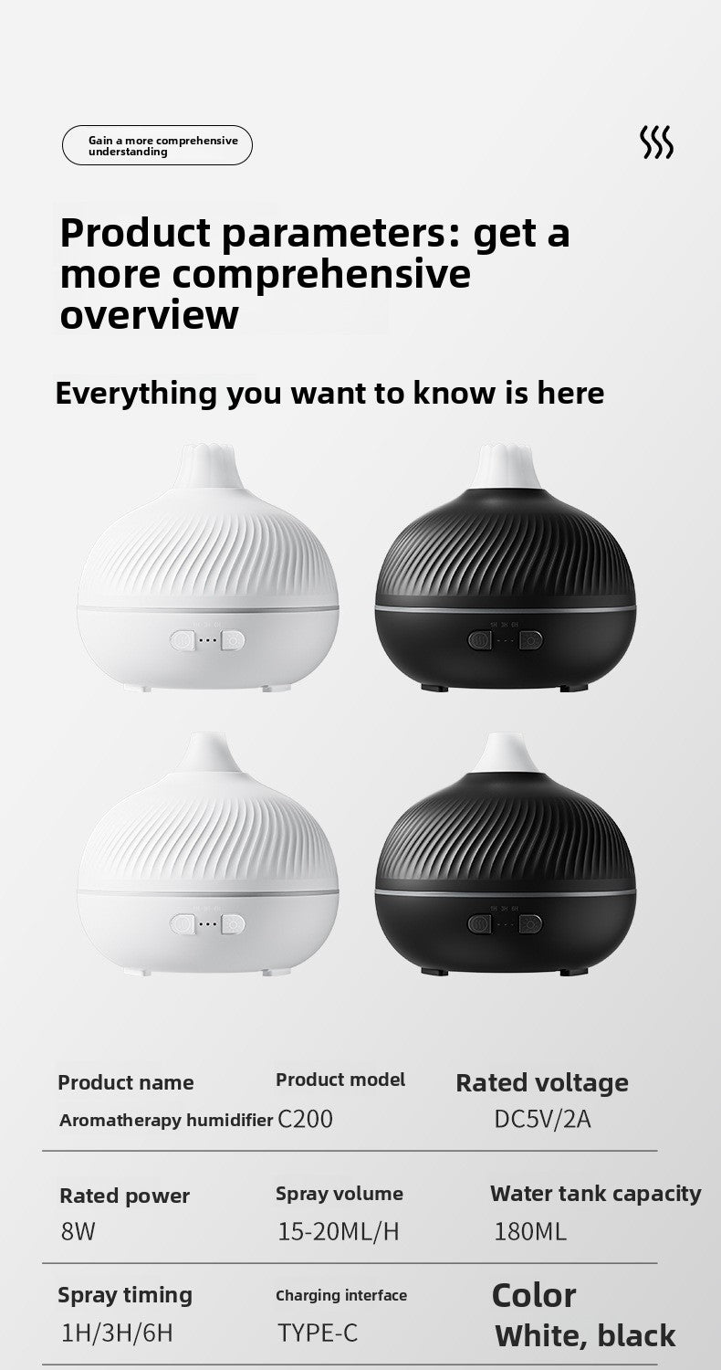 Cross-Border Onion Head Aromatherapy Machine Ultrasonic Humidifier Colorful Atmosphere Light Aromatherapy Machine Humidifier Air Humidifier