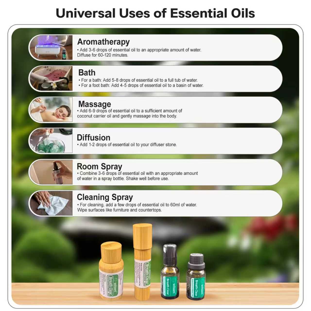 Clear Breath Botanical Oil Eucalyptus Mint, Natural Respiratory Refresh