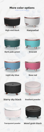 2024 Ultrasonic Large White Aromatherapy Diffuser Wood Grain Household Large Capacity 500ml Humidifier Bedroom Essential Oil Diffuser