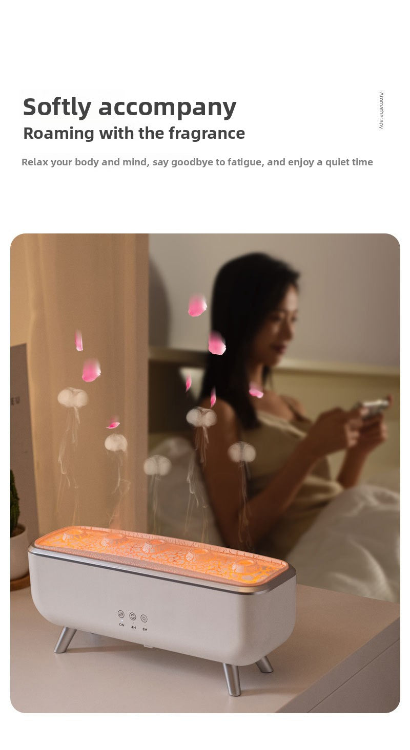 Cross-Border Water Drop Essential Oil Aromatherapy Machine Home Large Mist Volume Remote Control Timing Ultrasonic Atomization Humidifier Christmas Gift