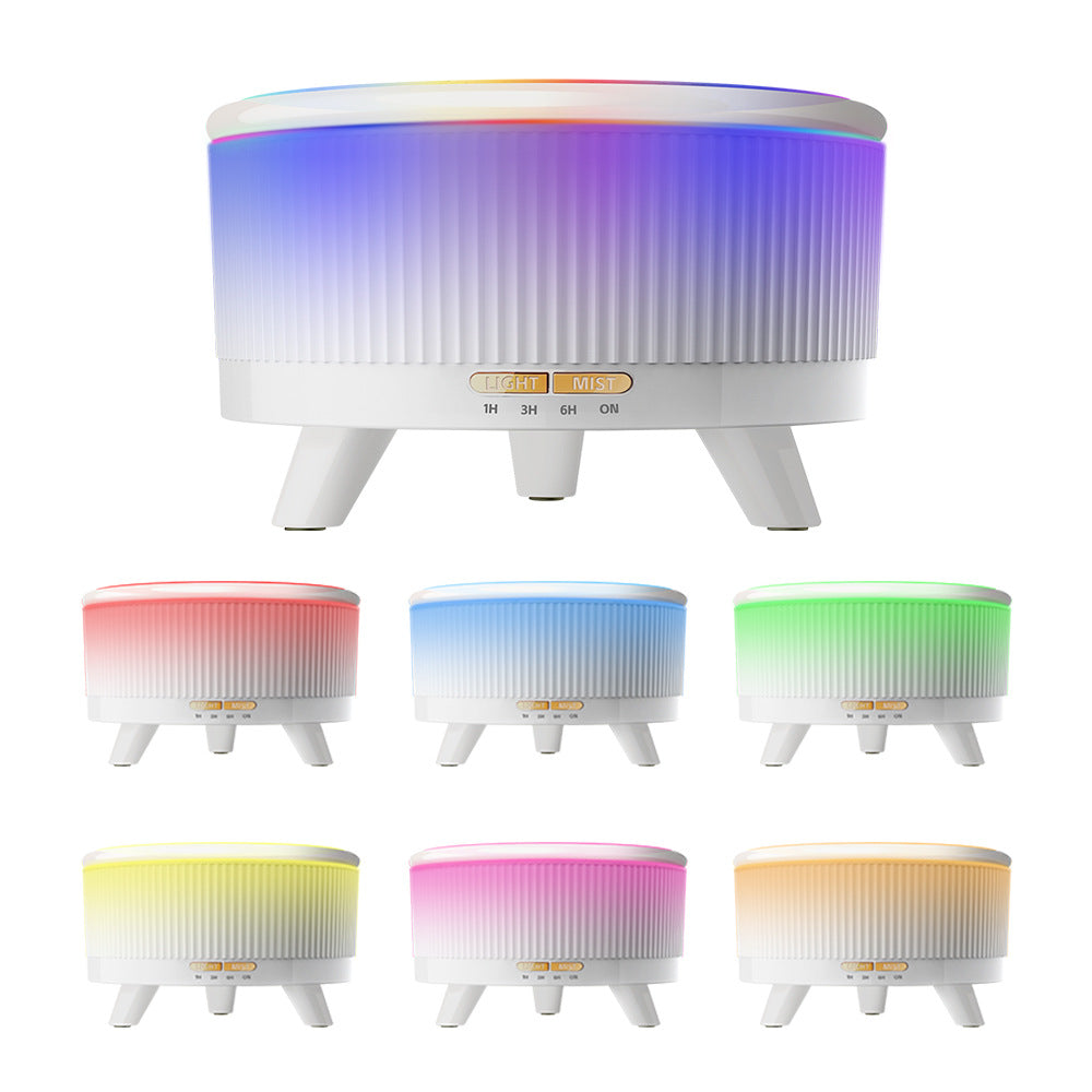 2024 Ultrasonic Large White Aromatherapy Diffuser Wood Grain Household Large Capacity 500ml Humidifier Bedroom Essential Oil Diffuser