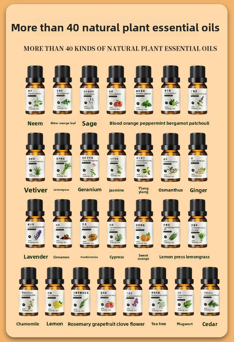 10ml Pure Plant Essential Oil Natural Aromatherapy Oils for Home Diffuser Relaxation Skin Care