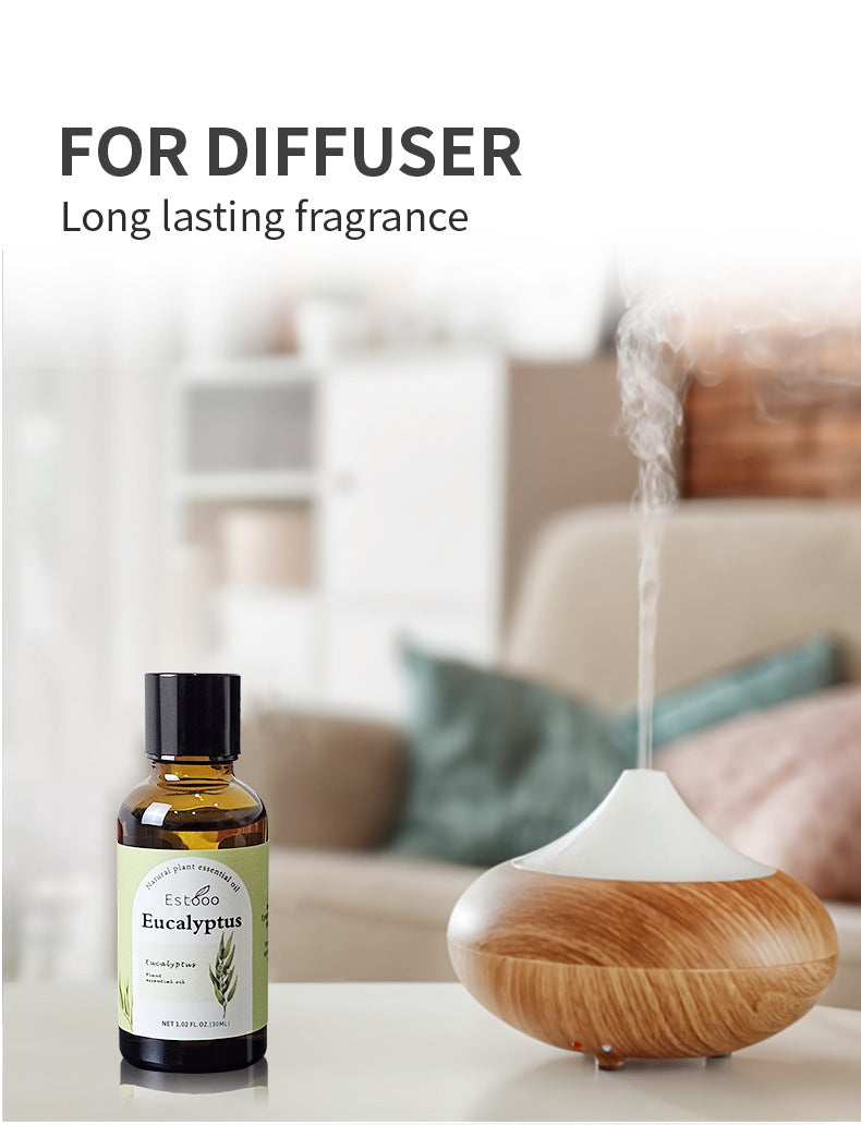 Eucalyptus Essential Oil 30ml Car Hotel Indoor Diffuser Special Flameless Aromatherapy Massage Skincare Plant Oil