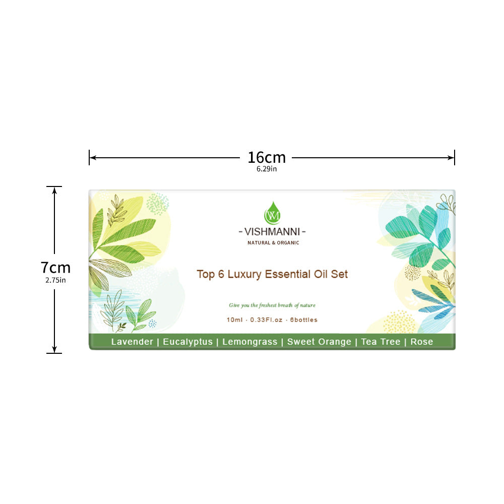 100% Pure Essential Oils Set Aromatherapy for Home Diffuser Natural Plant Extracts Long Lasting Fresh Air Water Soluble Aromatherapy Kit