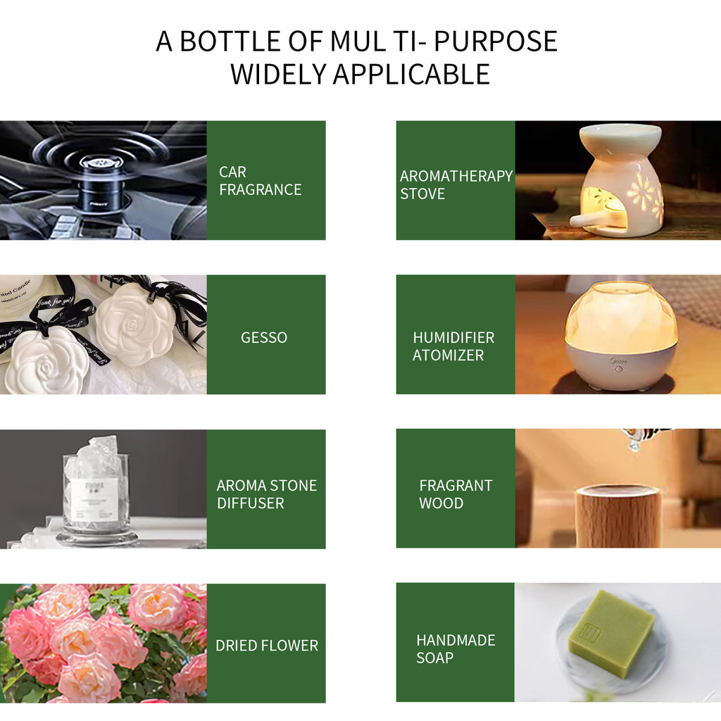 Water-Soluble Aromatherapy Essential Oil 10ml Humidifier Diffuser Stone Gypsum Long-Lasting Incense Set Long-Lasting Fragrance