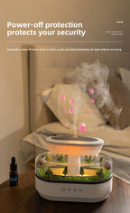 Cross-Border New Micro Landscape Aromatherapy Machine Household Ultrasonic Colorful Gradient Atmosphere Light White Noise Raindrop Fragrance Machine