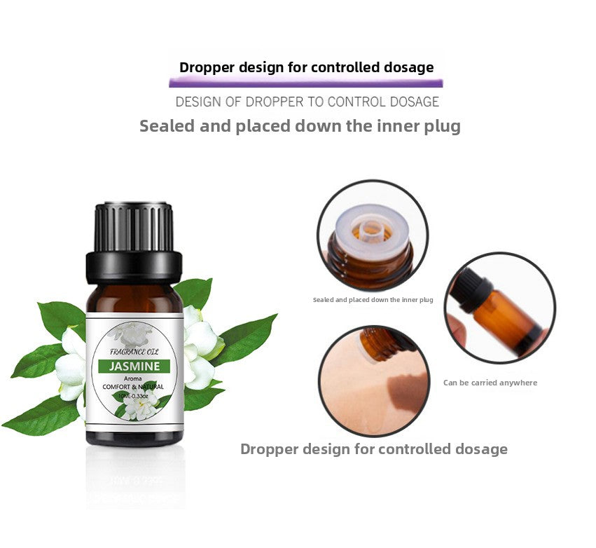 10ml Water-Soluble Aromatherapy Essential Oil for Fresh Fragrance, Humidifier Diffuser, Long-Lasting Scent, Cross-Border Hot Item