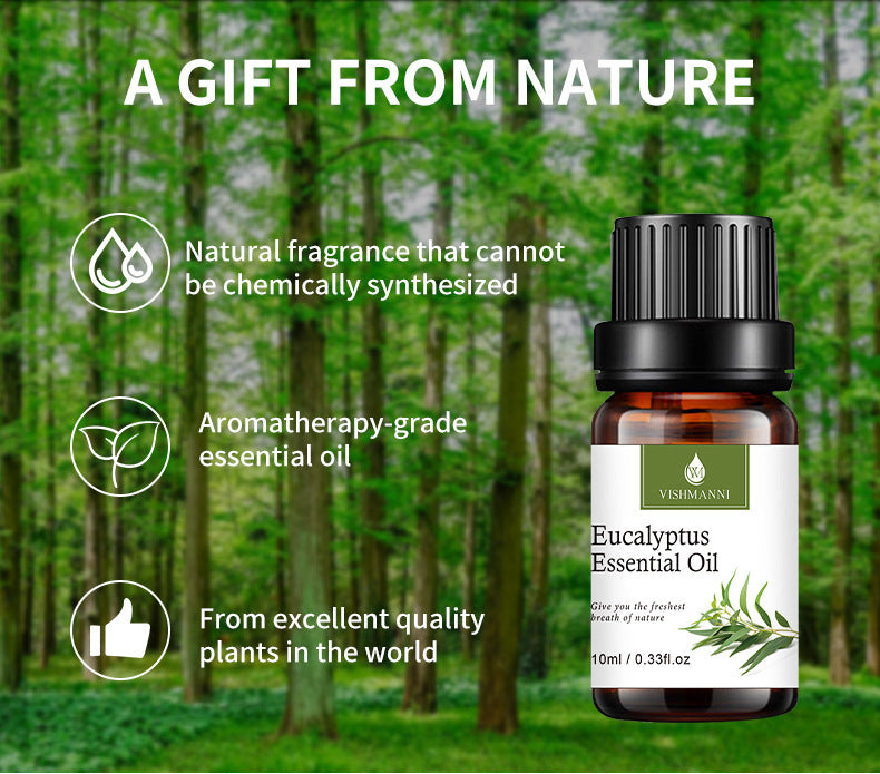 100% Pure Essential Oils Set Aromatherapy for Home Diffuser Natural Plant Extracts Long Lasting Fresh Air Water Soluble Aromatherapy Kit