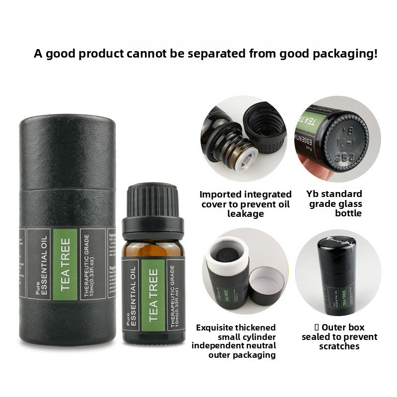 Cross-Border Plant Essential Oil In Stock 10ml Lavender Rose Jasmine Skincare Aromatherapy Massage Oil Essential Oil Sample