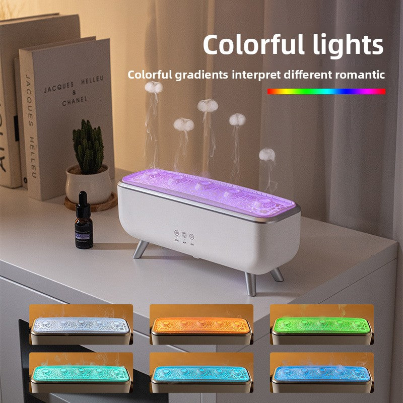 Cross-Border Water Drop Essential Oil Aromatherapy Machine Home Large Mist Volume Remote Control Timing Ultrasonic Atomization Humidifier Christmas Gift