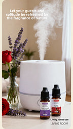 Water Soluble Aromatherapy Essential Oil 10ml x6 Set for Humidifier Diffuser Room Long Lasting Moisturizing Aroma Diffuser