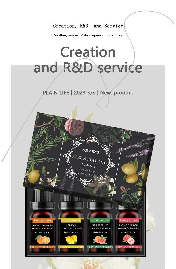 Water Soluble Aromatherapy Essential Oil Set 10ml Humidifier Special Fragrance Oils Plant Diffuser Aromatic Kit