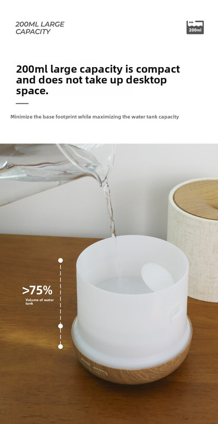 200ml Ultrasonic Essential Oil Aromatherapy Diffuser for Home Desktop Aromatherapy Humidifier Bedroom USB Fragrance Machine Wholesale
