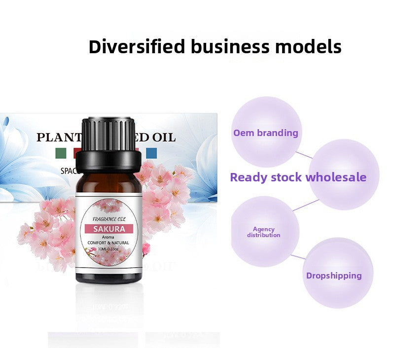 10ml Water-Soluble Aromatherapy Essential Oil for Fresh Fragrance, Humidifier Diffuser, Long-Lasting Scent, Cross-Border Hot Item