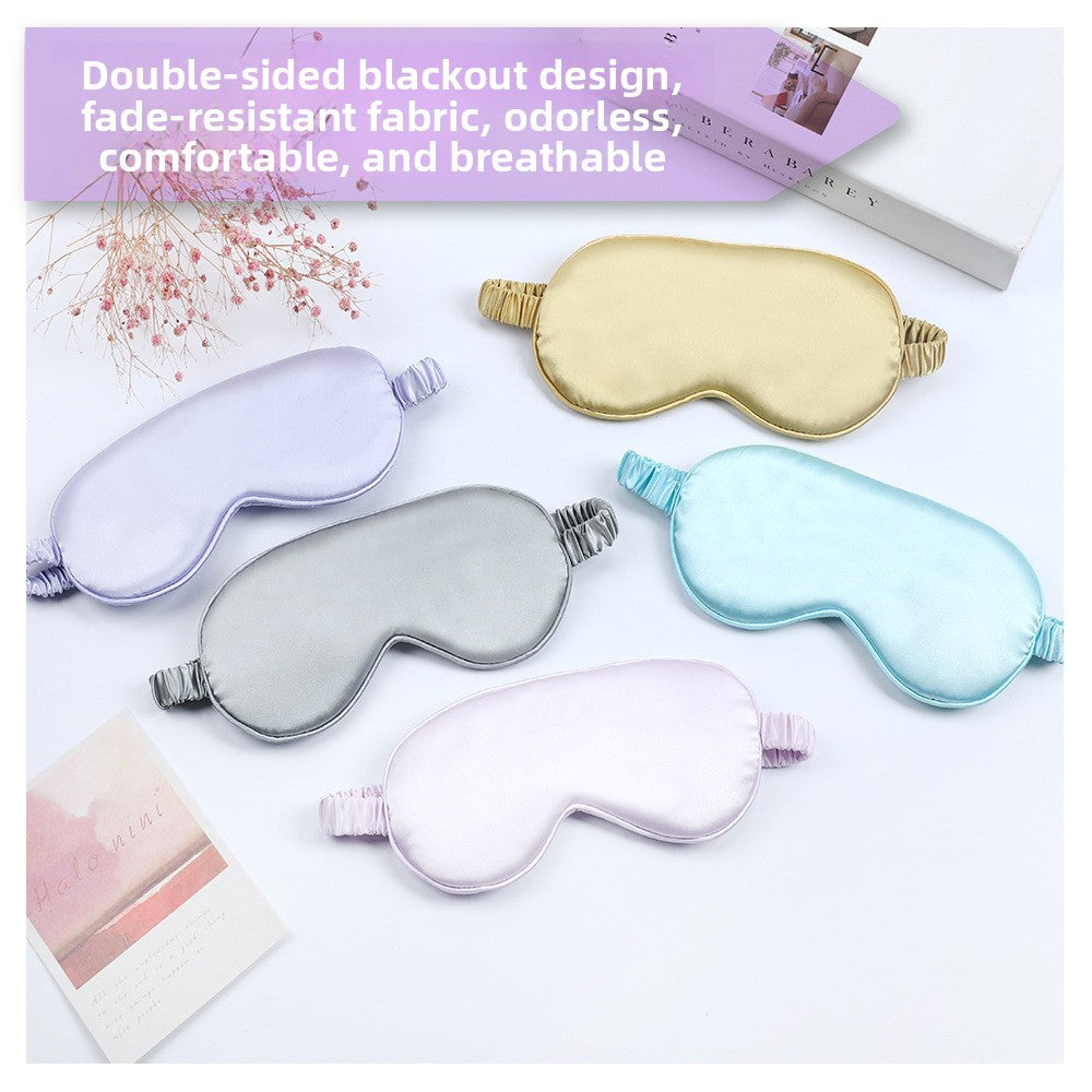 True Silk Sleep Mask Double Sided Light Blocking 100% Natural Mulberry Silk Eye Mask for Women Men with Adjustable Strap Breathable Comfortable for Night Sleep Travel