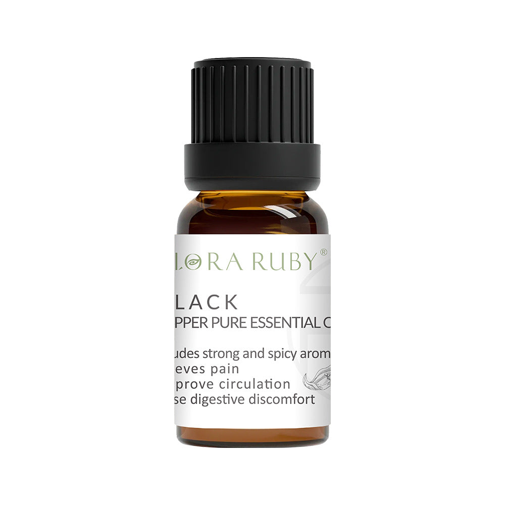 Cross-Border Plant Single Aromatherapy Essential Oil 10ml Lavender Rose Lemon Rosemary Bergamot Black Pepper Essential Oil
