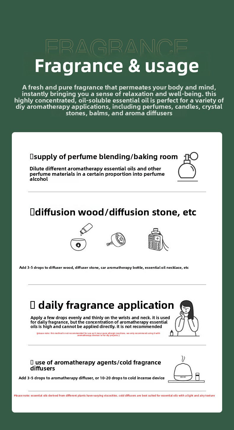 Wholesale DIY Team Building Perfume Essential Oil Concentrate Indoor Salon Homemade Perfume Fragrance Oil Balm Plant Essential Oil