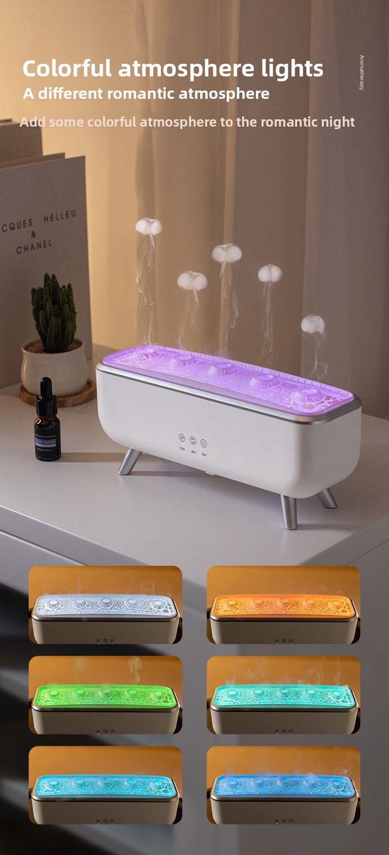 Cross-Border Water Drop Essential Oil Aromatherapy Machine Home Large Mist Volume Remote Control Timing Ultrasonic Atomization Humidifier Christmas Gift