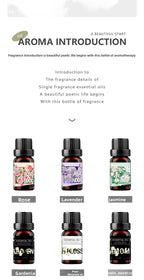 Water Soluble Aromatherapy Essential Oil Set 10ml Humidifier Special Fragrance Oils Plant Diffuser Aromatic Kit