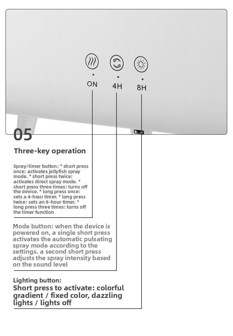 Cross-Border Water Drop Essential Oil Aromatherapy Machine Home Large Mist Volume Remote Control Timing Ultrasonic Atomization Humidifier Christmas Gift