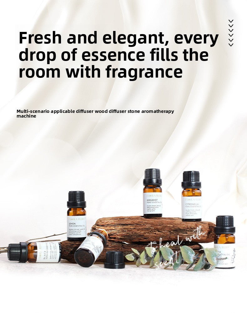 Cross-Border Plant Single Aromatherapy Essential Oil 10ml Lavender Rose Lemon Rosemary Bergamot Black Pepper Essential Oil