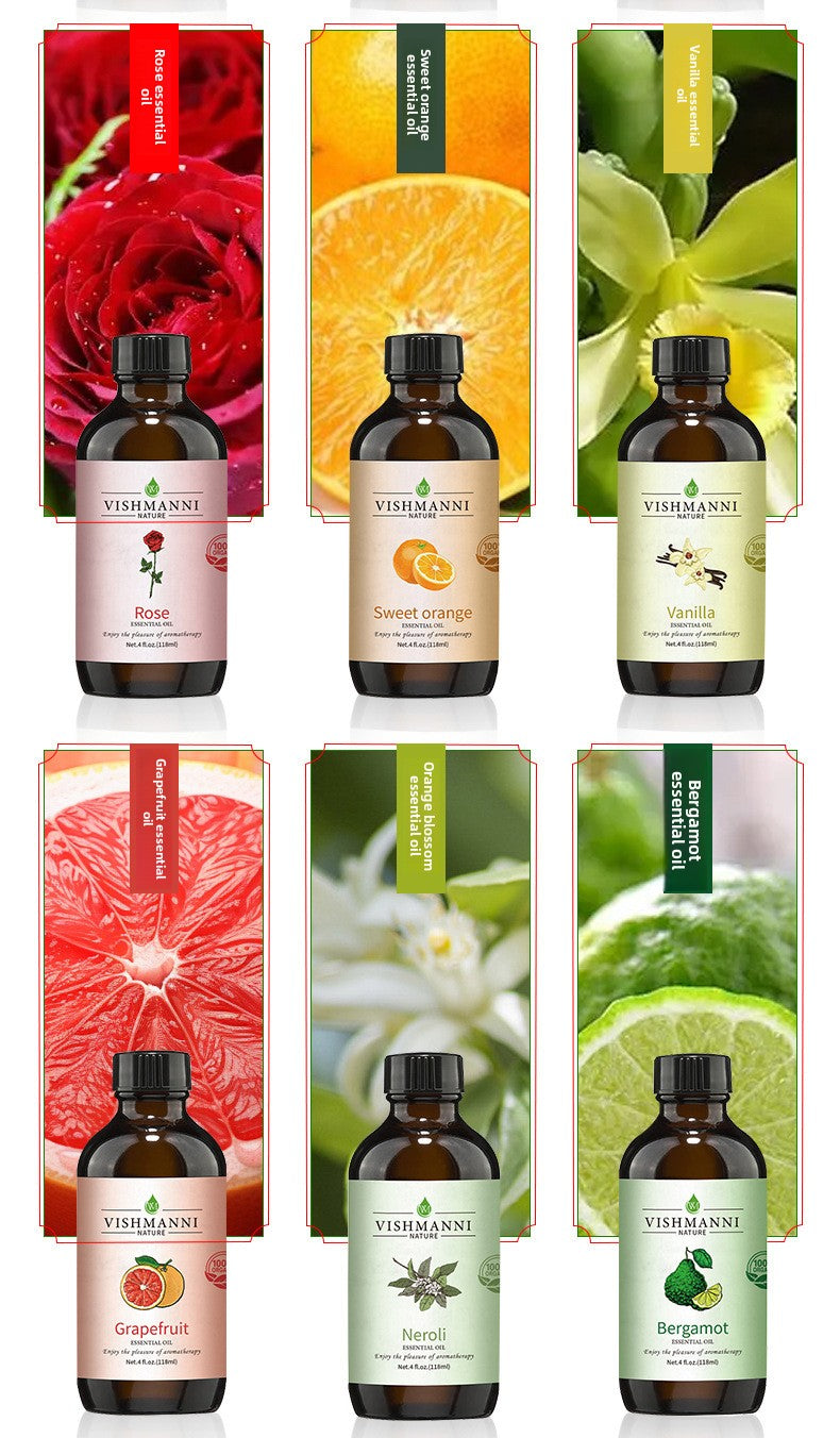 Cross-Border Single Essential Oil Rose Lavender Jasmine Massage SPA Aromatherapy Plant Extract Water-Soluble Fragrance Essential Oil