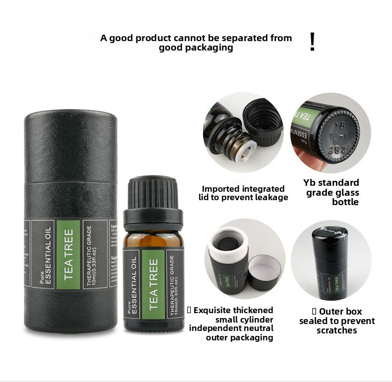 Cross-Border Plant Essential Oil In Stock 10ml Lavender Rose Jasmine Skincare Aromatherapy Massage Oil Essential Oil Sample