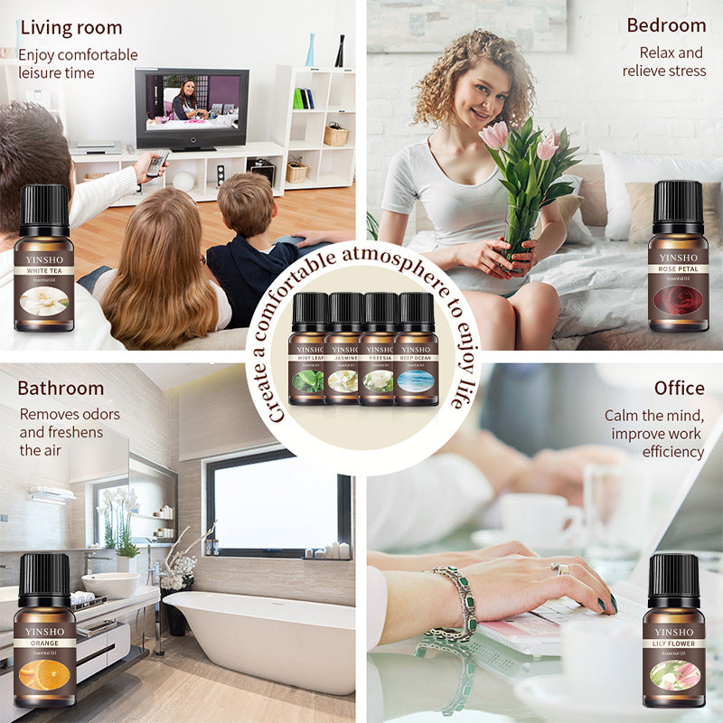 Oil-Soluble Aromatherapy Essential Oil 10ml Diffuser Paraffin Candle Aromatherapy Essential Oil Oil-Soluble Essential Oil