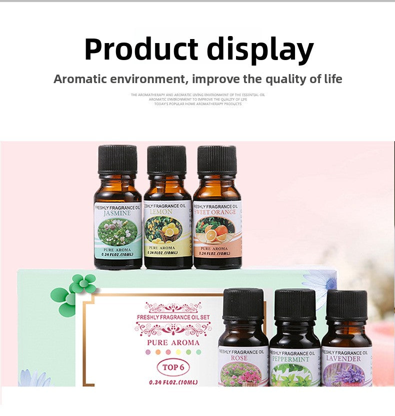 Essential Oil Diffuser Stones Set Water Soluble Aromatherapy Humidifier Plant Sweet Orange Scented Gift Box Home Fragrance