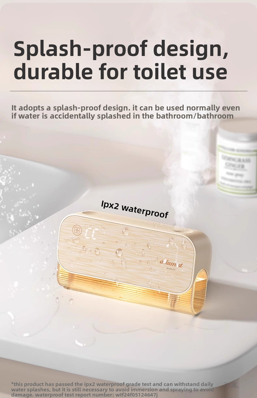 Asakusa Mijia Version Human Body Sensing Aromatherapy Machine Home Rechargeable Automatic Fragrance Sprayer Essential Oil Aroma Diffuser Gift Wholesale