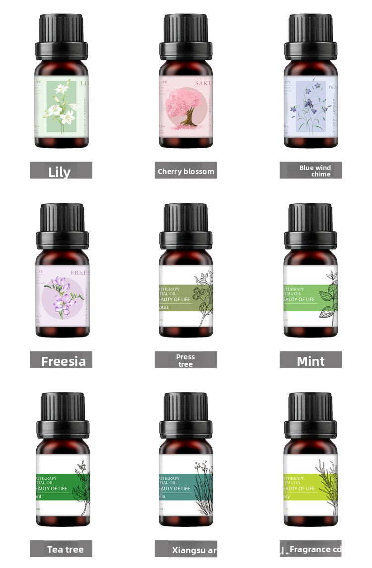 Water Soluble Aromatherapy Essential Oil Set 10ml Humidifier Special Fragrance Oils Plant Diffuser Aromatic Kit