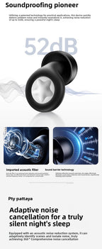 Noise-Cancelling Sleep Earplugs for Sleeping, Super Soundproof, Long-Wear Comfort, Anti-Noise Silicone Earplugs for Small Ear Canals