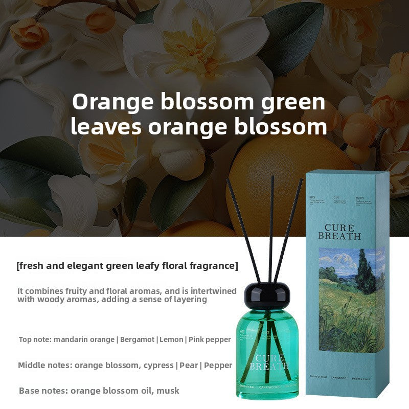 100% Natural Reed Diffuser Aromatherapy Essential Oil Home Fragrance Long Lasting Scent Minimalist High-end Room Deodorizer Gift for Women Men