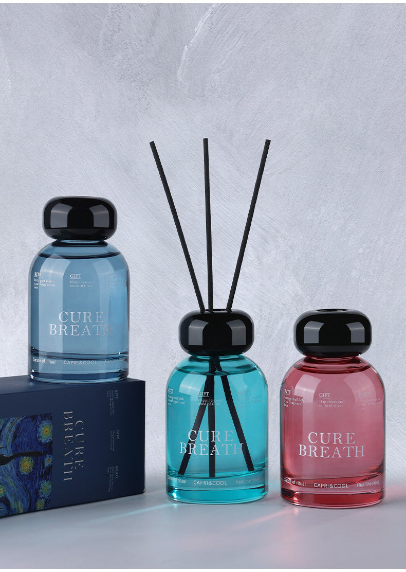 100% Natural Reed Diffuser Aromatherapy Essential Oil Home Fragrance Long Lasting Scent Minimalist High-end Room Deodorizer Gift for Women Men