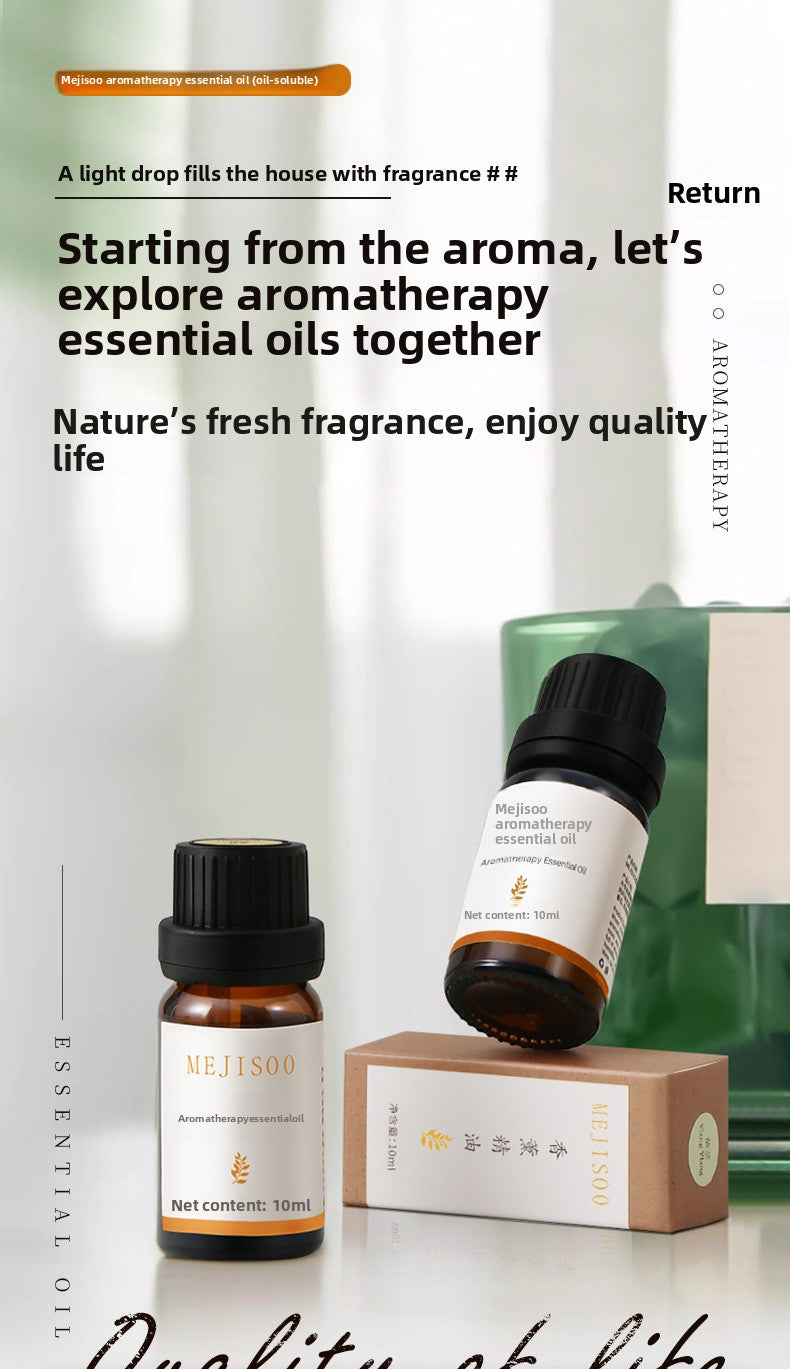 Oil-Soluble Aromatherapy Essential Oil Fresh Air Aromatherapy Candle Diffuser Stone Special Plant Aromatherapy Essential Oil