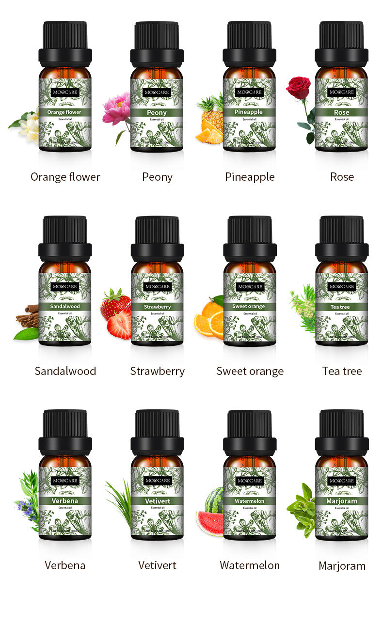 Full Set Candle Aromatherapy Essential Oil Lavender Single Essential Oil 10ml Perfume Oil Massage Skincare Plant Tea Tree Essential Oil